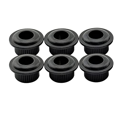 Musiclily Pro 6 Mm A 10 Mm Vintage/Moderno Chitarra Boccole Adattatore Meccaniche, Nero(Set Di 6)