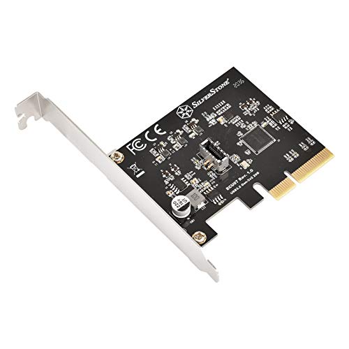 Silverstone Technology Ecu07, Superspeed Usb 20 Gbps, Usb 3.2 Gen 2X2 Scheda Di Espansione Pcie, Sst-Ecu07