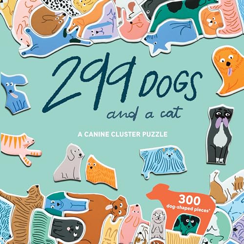299 Dogs And A Cat: A 300 Piece Canine Cluster Puzzle
