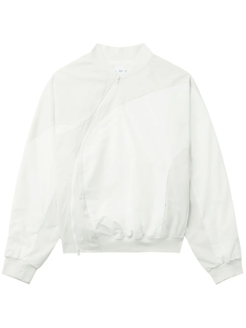 Post Archive Faction asymmetric-zip bomber jacket - Bianco