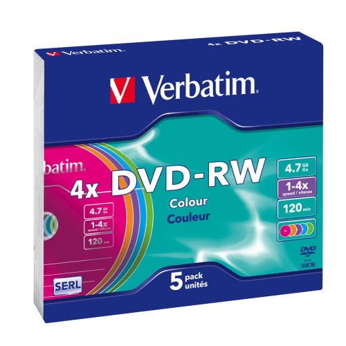 Verbatim Dvd-Rw 4.7Gb - Confezione Da 5