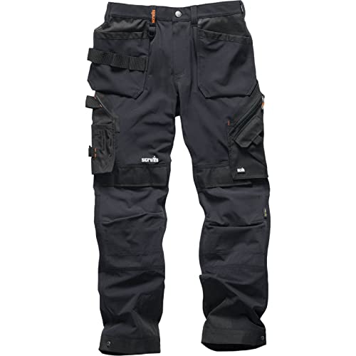 Scruffs Uomo Pro Flex Plus Pantaloni Da Lavoro Not Applicable, Nero (Black 001), (Taglia Unica: 32)
