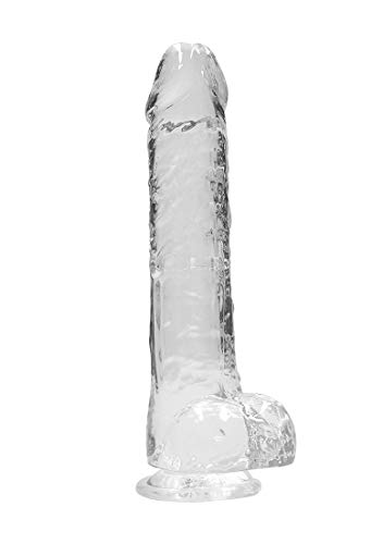 Shots Realrock Crystal Clear - 9" / 22Cm Realistic Dildo With Balls