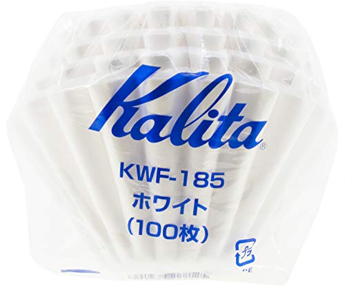 Kalita Wave - Filtri Da Caffè In Carta, Misura Grande, 185 I, 100 Punti, Per Versare Il Gocciolatore I Made In Japan, Misura L, Colore: Bianco