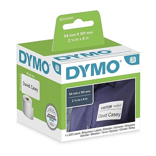 Etiquetas Dymo Label Writer Papel Para Envio 220 Unidades Blancas De 101X54 Mm