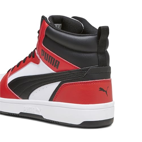 Puma Unisex Rebound V6 Scarpe Da Ginnastica, Puma White Puma Black For All Time Red, 41 Eu