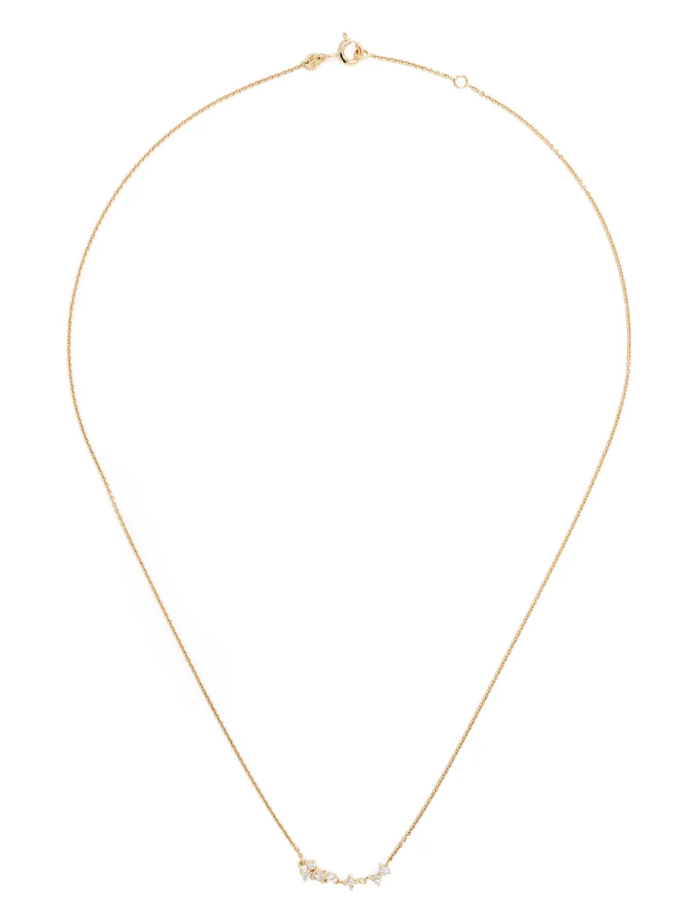 We by WHITEbIRD 18kt yellow gold diamond pendant necklace - Oro