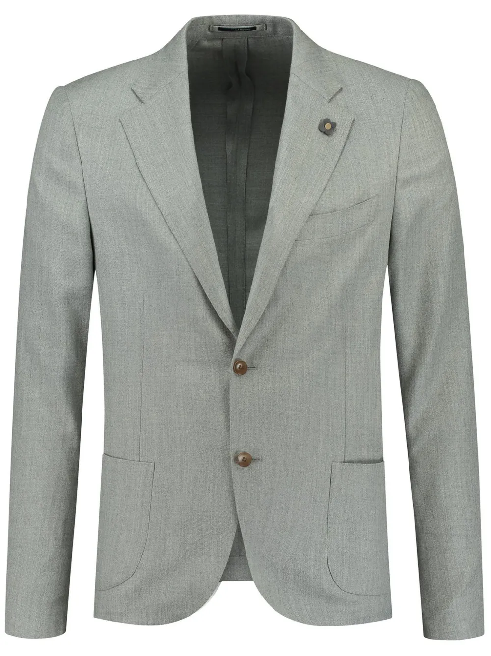 Lardini brooch-detail single-breasted blazer - Grigio