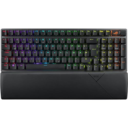 Asus Rog Strix Scope Ii 96 Wireless - Con Cavo E Senza Cavo - Usb + Rf Wireless + Bluetooth - Interruttore A Chiave Meccanica - Qwertz - Led Rgb - Ner