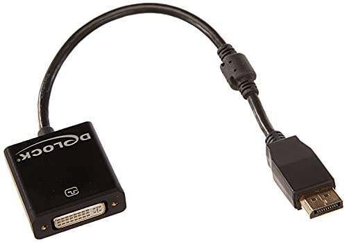 Delock Adapter Displayport 1.2 Maschio> Dvi Femmina 4K Nero Attivo