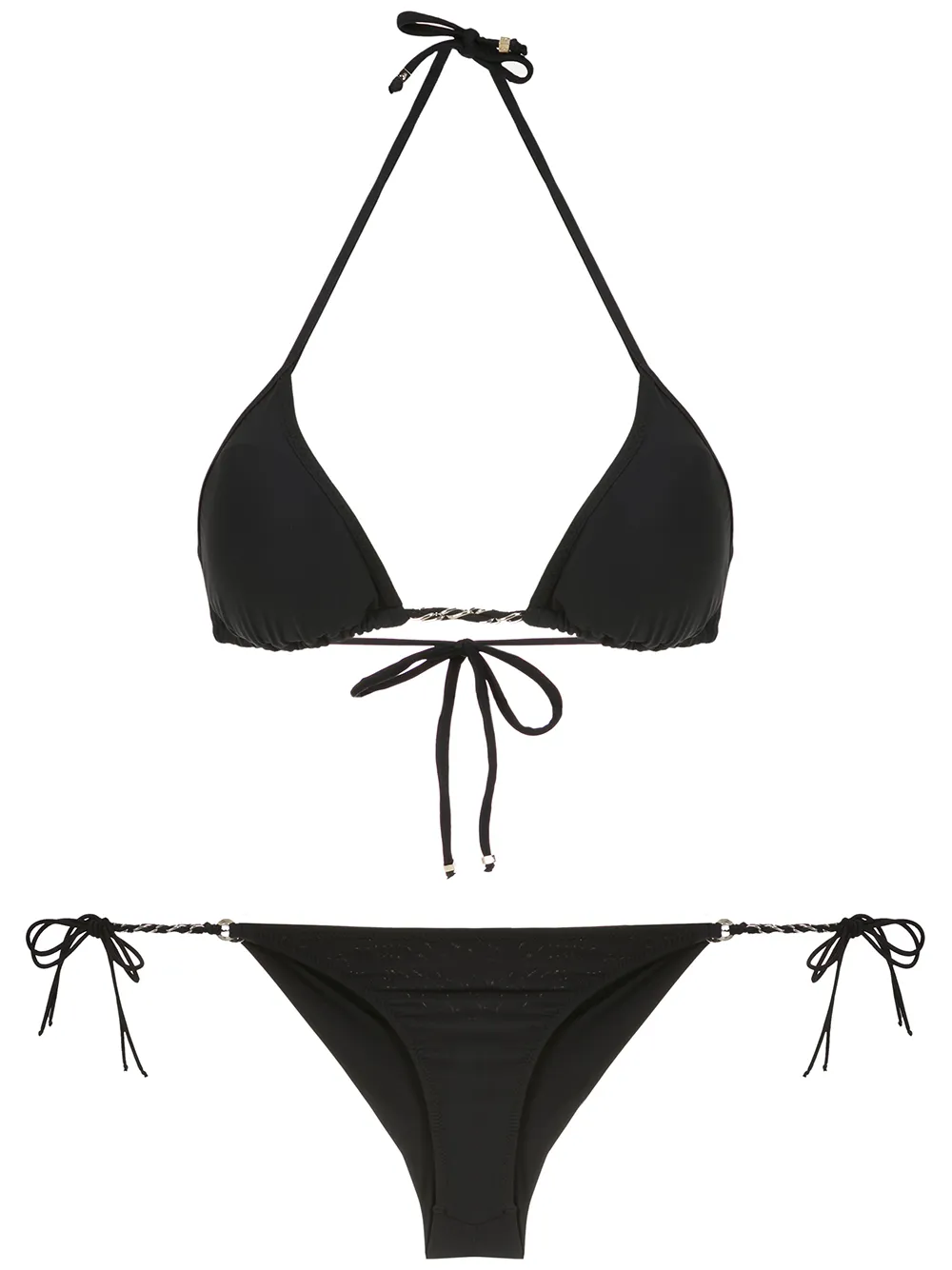 Amir Slama plain bikini set - Nero