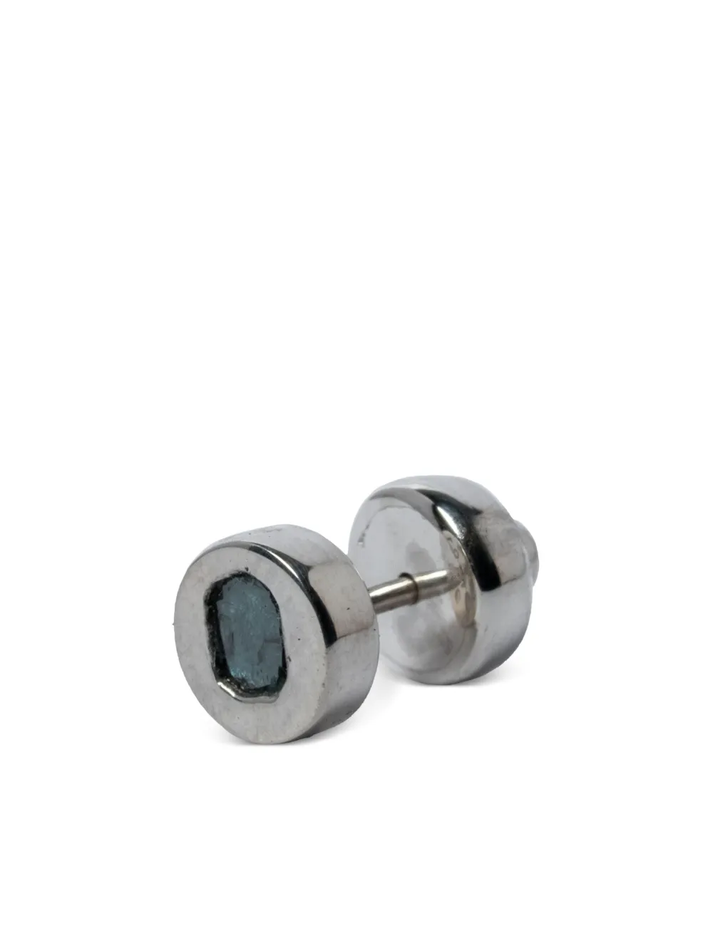 Parts of Four tiny stud earrings - Argento