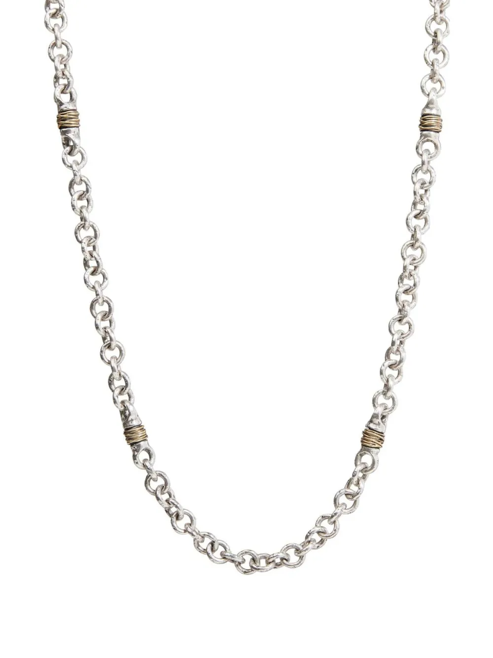 John Varvatos Wrap sterling-silver necklace - Argento