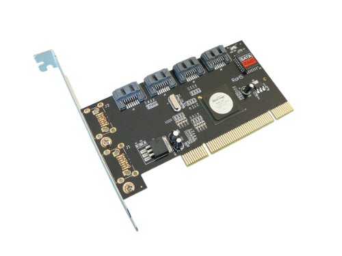 Kalea-Informatique Scheda Controller Pci Sata A 4 Porte. Pci 32 Bit Con Chipset Silicon Image Sil 3124, Raid 0 1 5