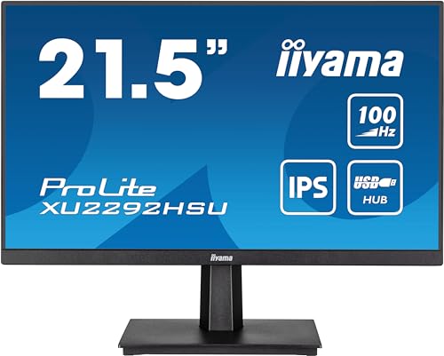 Iiyama Prolite Xub2292Hsu-B6 54,6 Cm 21,5" Monitor Led Ips Full-Hd 100Hz Hdmi Dp Usb3.2 Freesync