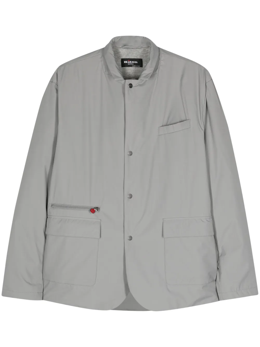 Kiton lightweight zip-up jacket - Grigio