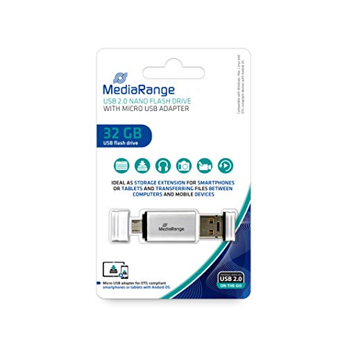 Mediarange 813013 Chiavetta Usb Usb 2 In 1 Otg Da 32 Gb Mobile