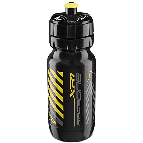 Raceone, Borracce Per Bicicletta Unisex Adulto, Nero/Giallo, Unica