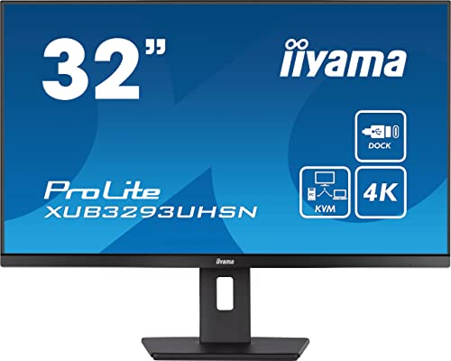 Schermo Pc - Iiyama - Xub3293Uhsn-B5 - 32 Ips Led 4K 3840 X 2160 - 4Ms - 60Hz - Hdmi Dp Usb-C