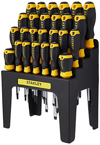 Stanley 062142 - Set Di Cacciaviti Con Supporto Porta-Cacciaviti, 26 Pezzi