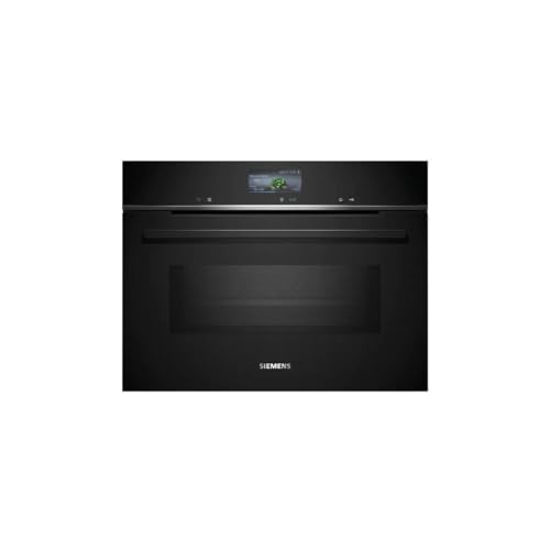Siemens Cm776Gkb1 Iq700 - Forno Compatto Da Incasso Con Funzione Microonde, Larghezza 59,4 Cm, Assistente Al Forno Con Controllo Vocale, Humidclean Pl