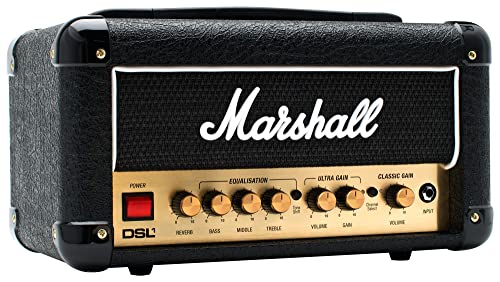 Marshall Dsl1Hr 2-Channel Valve Head 1W (Black) - Amplificatore A Tubo Per Chitarre Elettriche