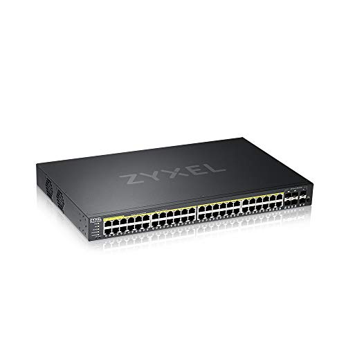 Zyxel Gs2220-50Hp-Eu0101F Network Switch Managed L2 Gigabit Ethernet (10/100/1000) Power Over Ethernet (Poe) Black