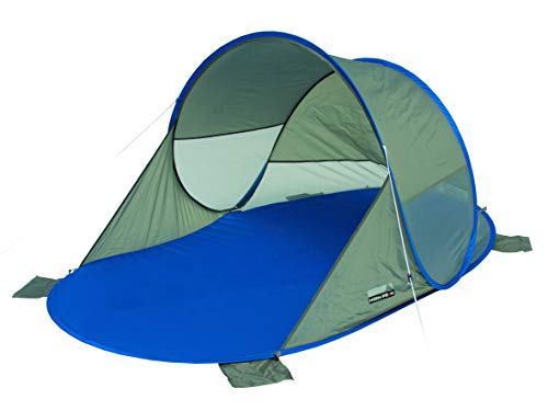 High Peak Calvia, Tenda A Conchiglia Da Spiaggia Pop Up Unisex Adulto, Blu/Grigio, Taglia Unica