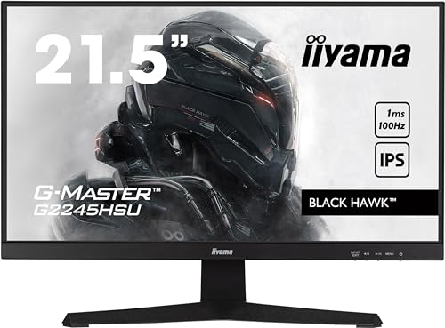 Ecran Pc - Iiyama G-Master G2245Hsu-B1 - 22 1920X1080 - Dalle Ips - 1Ms - 100Hz - Hdmi / Displayport