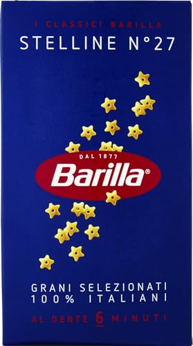 Barilla Pasta Stelline N.27, Pastina Di Semola Di Grano Duro, I Classici, 500G