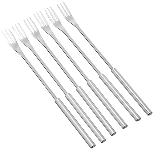 Kuhn Rikon 32040 Set Forchette Da Fonduta In Acciaio Inox, 6 Pezzi