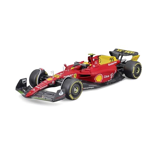 Bburago - 1/24 Ferrari - Sf F1-75 Italian Gp Monza 75° Anniversario - Con Casco #Sainz - La Novità 2024 Celebra L'Eredità Della Gara Con Questa Replic