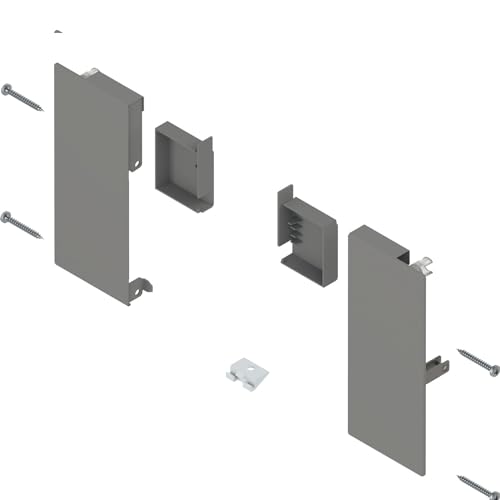 Blum Merivobox - Supporto Anteriore Per Cassetto Interno, Altezza K, Grigio Indio Opaco