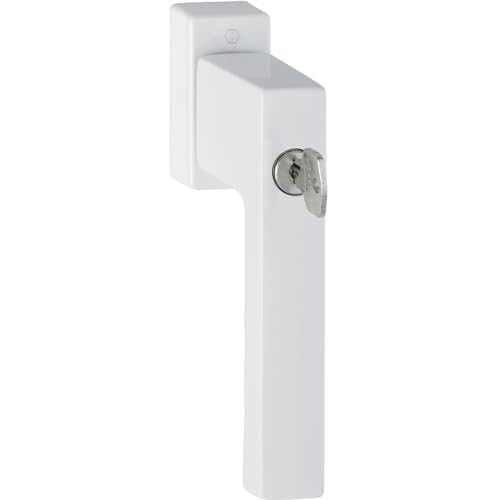 Hoppe 3938037 Maniglia Per Finestra Toulon Cilindro Serratura Tbt, Vk 7 X 37 Mm, Bianco