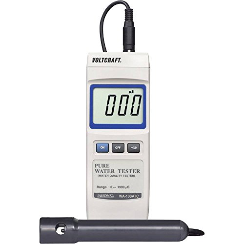 Misuratore Di Conduttività Voltcraft Wa-100 Atc 3% 0-1999 Μs Calibrato Di Fabbrica Senza Certificato