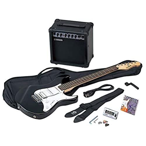 Yamaha Eg112C Set Di Chitarra Elettrica, Nero/Bianco