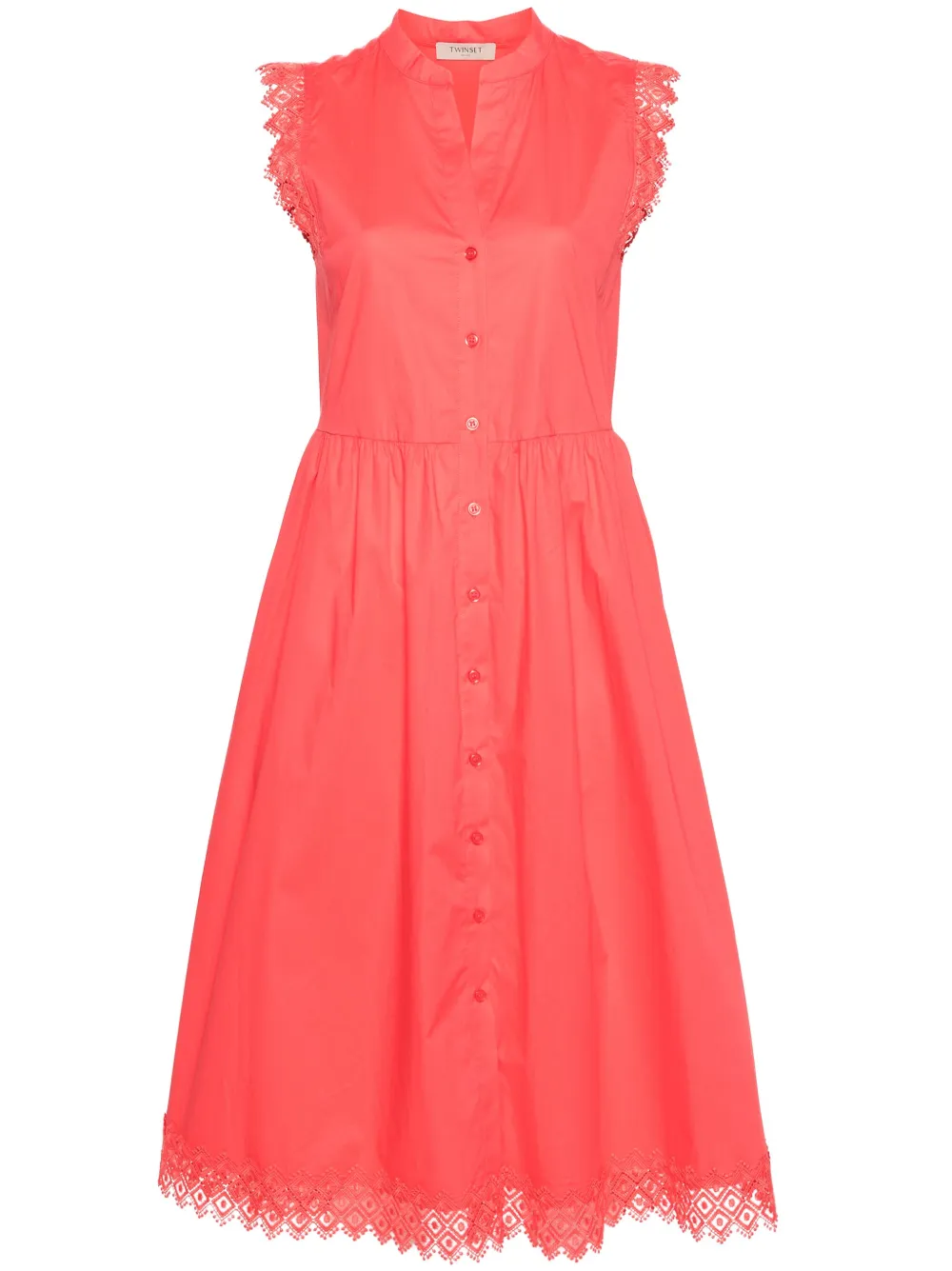 TWINSET poplin midi dress - Rosa