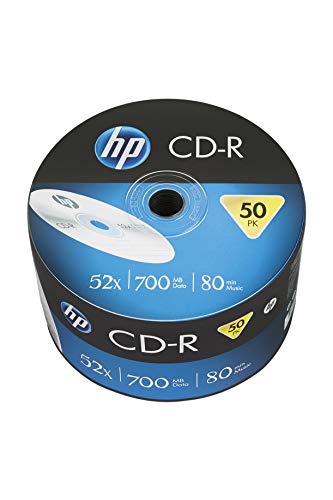 Hp Logo Branded Cd-R80 700Mb 52X, 50 Pezzi