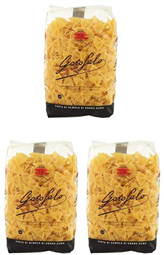 Garofalo Farfalle Rigati - Pasta Corta 500 G, Confezione Da 3