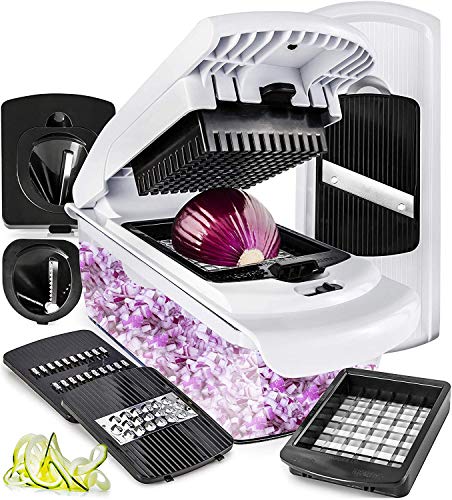 Taglia Verdure Mandolina Per Verdure Affetta Verdure - Multifunzione Tritatutto Affettatrice Manuale Tagliaverdure Frutta Cipolla Patate Cubetti Julie