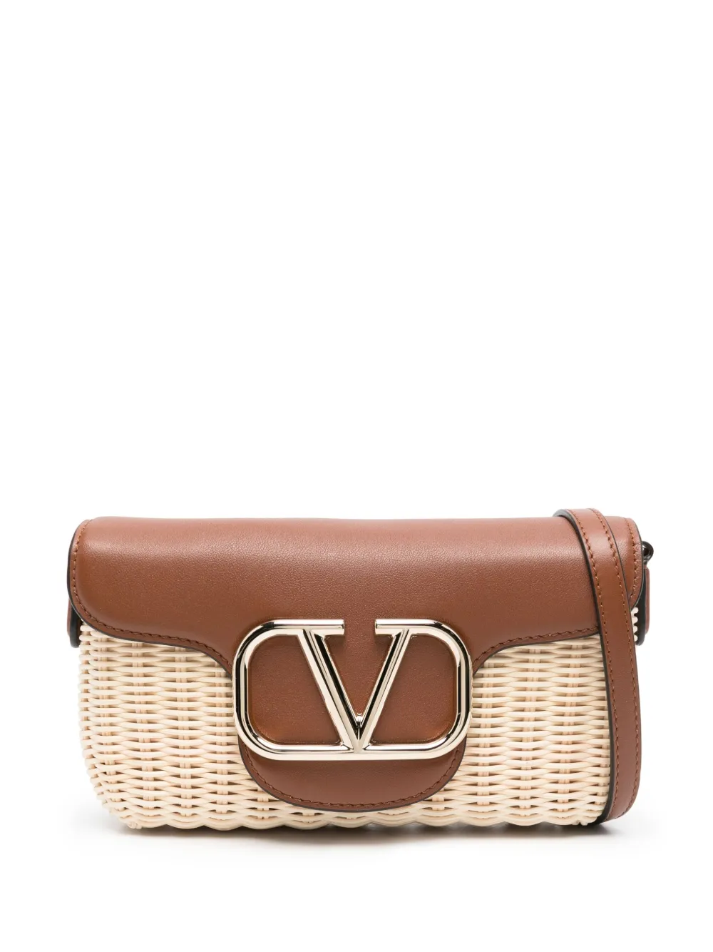 Valentino Garavani VLogo Signature crossbody bag - Toni neutri