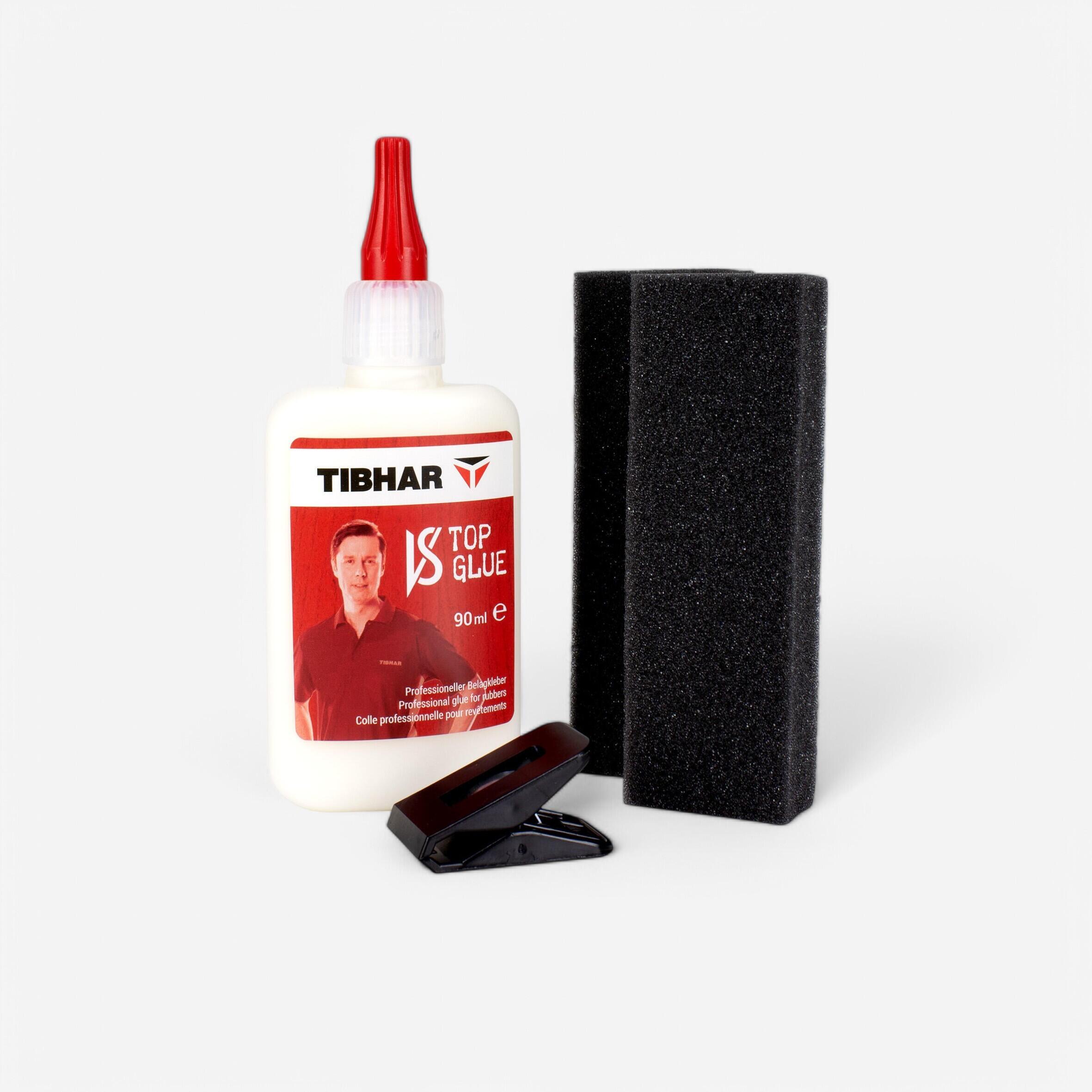Decathlon | Colla per rivestimenti e legno per racchette Tibhar 90 ml + 16 applicatori |  Tibhar
