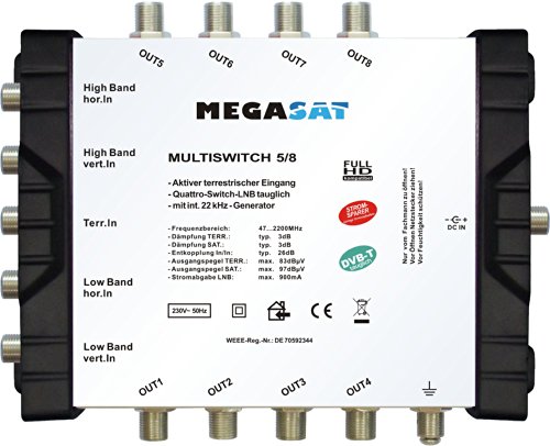 Megasat Multiswitch 5/8