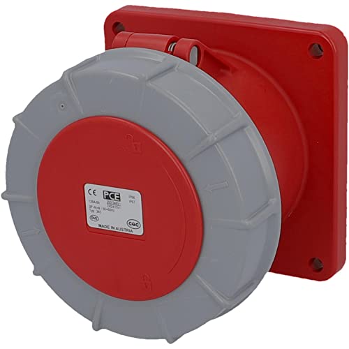 Pce Presa Cee Dritta (120 X 120), Power Twist, 5P 125A, Rosso, Ip67