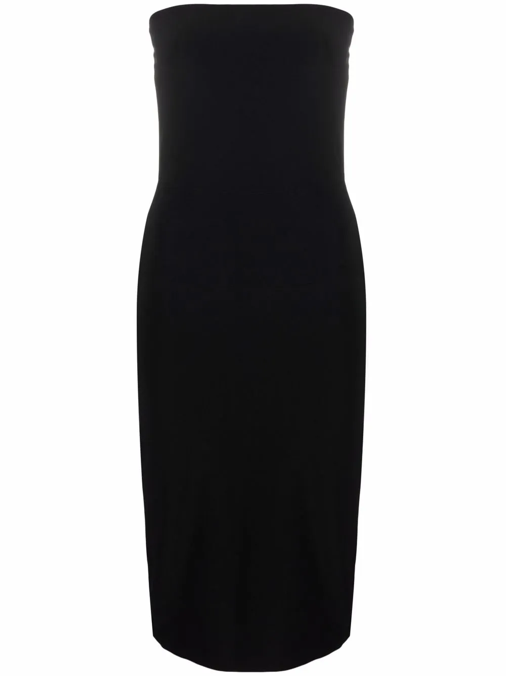 Norma Kamali strapless fitted dress - Nero