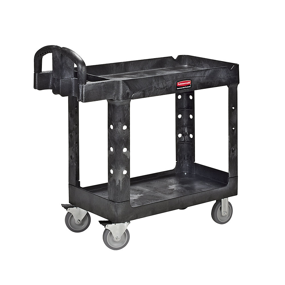 Rubbermaid Chariot multi-usages en plastique, avec plateau en auge, L x l x h 1120 x 640 x 980 mm