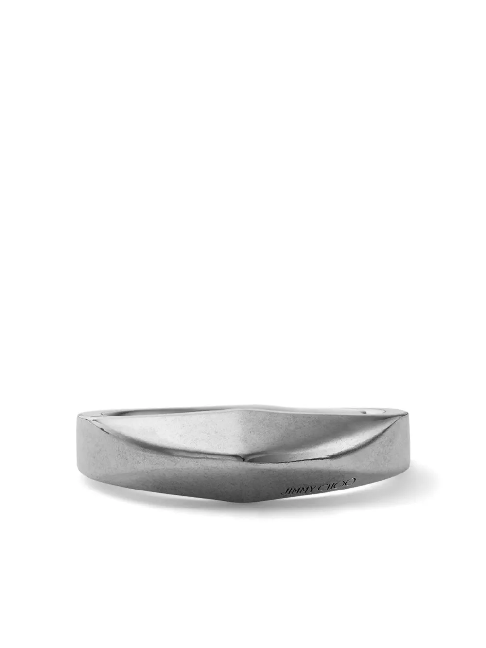 Jimmy Choo Diamond signet ring - Argento