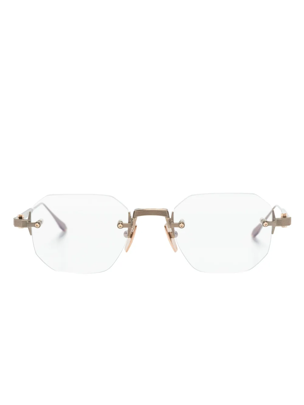 Akoni Juno-One square-frame glasses - Oro
