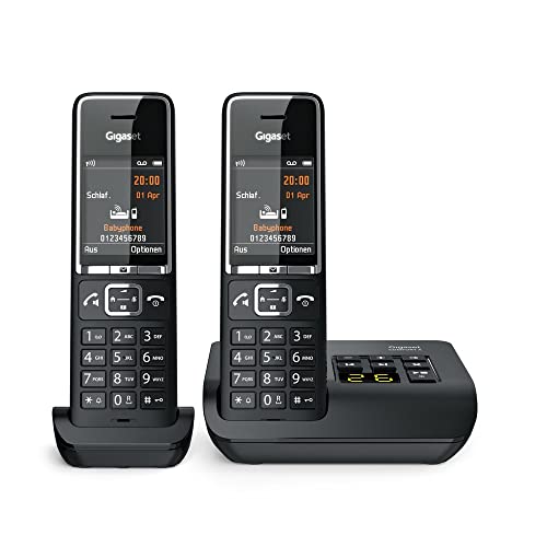 Gigaset Comfort 550A Duo Telefono Cordless Segreteria Telefonica Connettore Auricolare