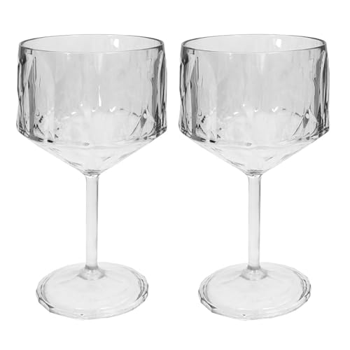Koziol Set 2 Calici Cocktail Gin Tonic 19Cm 400Ml Club No. 15 Superglas Indistruttibili